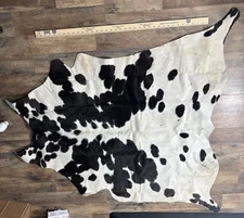 100% New Cowhide Rug Area Cow Skin Leather (52" x 52") Cow hide