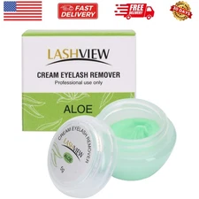 Eyelash Extension Remover Cream, Light Aloe Flavor Cream,Eyelash Adhesive Rem...