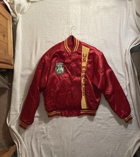 1980s US Marines vintage satin bomber jacket. Made in the USA Size M USMC