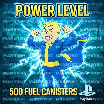 #ad Fallout 76 PS4 PS5 – POWER LEVEL SERVICE 500 Fuel Canisters $29.99