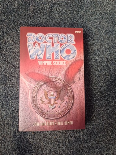DOCTOR WHO VAMPIRE SCIENCE bbc book. EDA. Jonathan Blum & Kate Orman - NR MINT