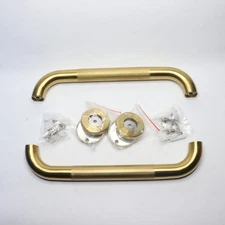 (2-Pk) Rackickyer Shower Grab Bar Gold 304 Stainless Steel 16"