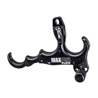 TruBall - Max Pro Flex - 4 Finger Thumb Release w/Lanyard - Black