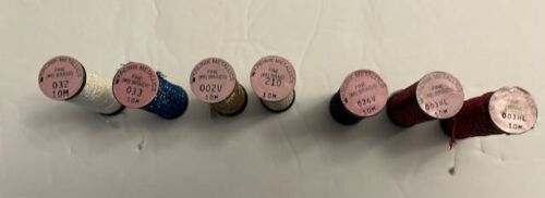Lot of 24 KREINIK Metallics Thread 1/16 Ribbon, Fine, Very Fine Braids Tapestry - Picture 3 of 10