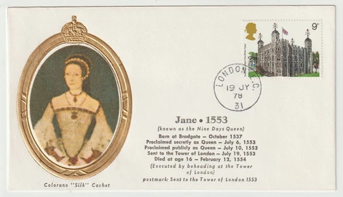 19/7/1878 UK GB Cover - Queens & Kings - Jane 1553