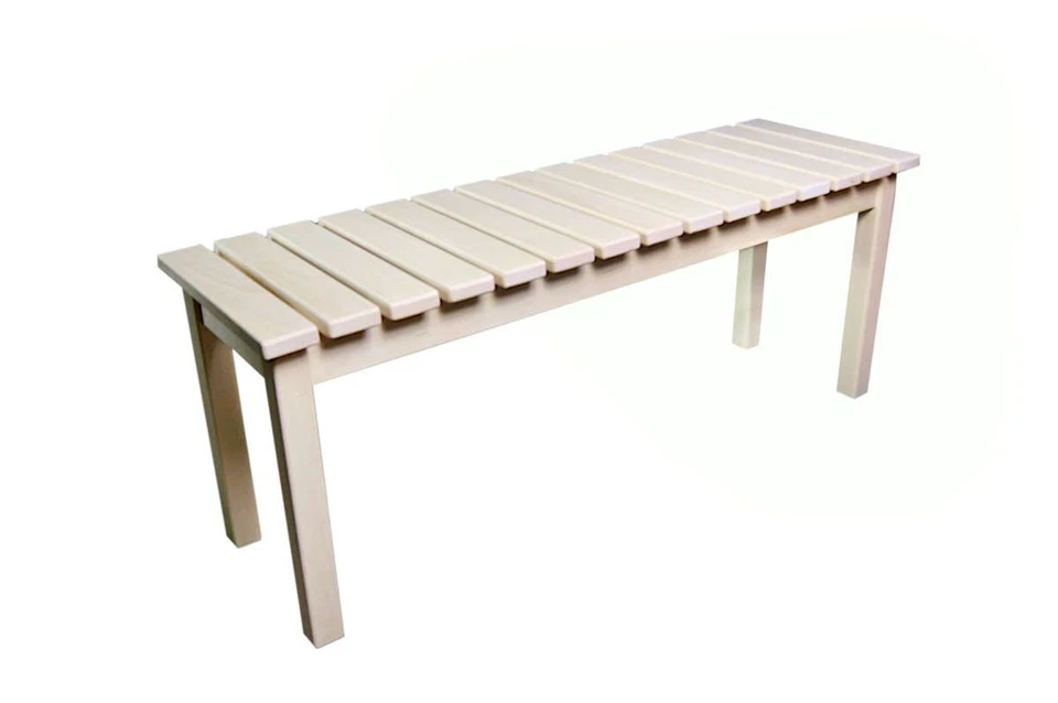 Saunabank Espenholz FSC | Bio Sauna Bank 116cm & 76,5cm | Heimsauna Einrichtung - Bild 3 von 4