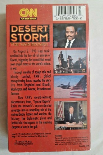 CNN Video Sonderberichte WÜSTENSTURM Der Krieg beginnt BRAND VHS NEU versiegelt - Bild 2 von 2