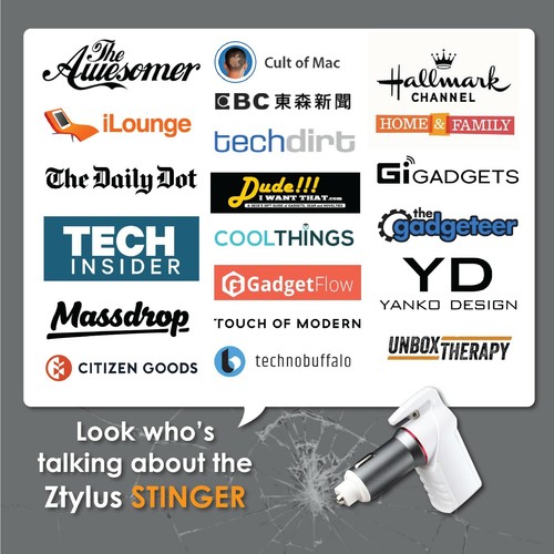 2.4A USB Escape Tool Car Charger, Spring Loaded Window Breaker Seat Belt Cutter - Bild 6 von 7