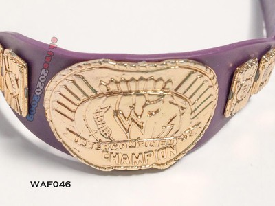 Wwe Wwf Purple Intercontinental Championship Toy Belt For Action Figure Only Ebay