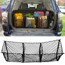 3 Pockets Storage Organizer Net Stretchy Trunk For Toyota 4Runner TRD 2003-2024