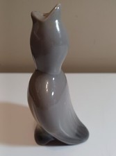 Vintage Fine Ceramic Pie Bird Steam Vent 4" 2 Tone Grey
