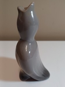 Vintage Fine Ceramic Pie Bird Steam Vent 4" 2 Tone Grey