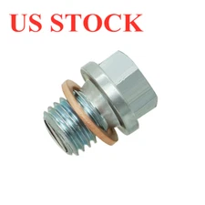 For Yamaha YFM 50 80 100 125 Blaster 200 Magnetic Oil Drain Plug Set Kit Replace