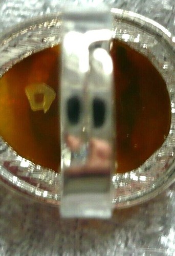 3 varietà: imponente + grande anello gioiello folcloristico ambra + intarsio argento Tibet - Foto 2 di 5