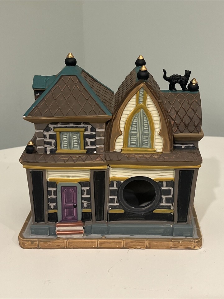 Lemax Spooky Town Black Cat Halloween Decor RETIRED In Box eBay