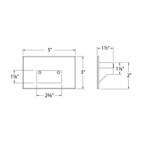 WAC Lighting WL-LED100-C LEDme 5"W LED Step and Wall Light - White - Picture 4 of 4