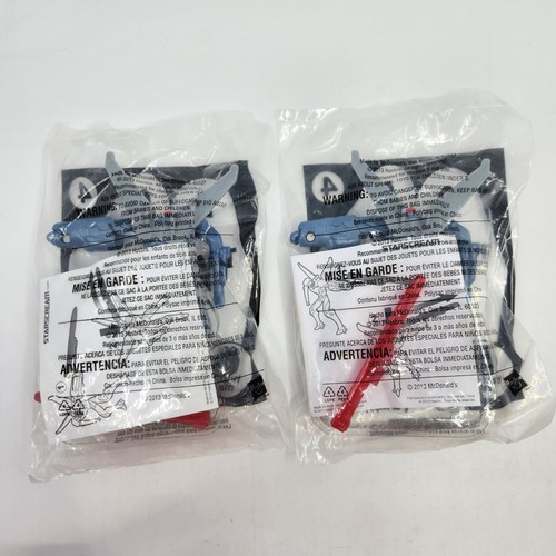 Lote de 2 juguetes Happy Meal 2013 McDonalds Transformers Prime #4 Starscream nuevo en paquete - Imagen 4 de 6