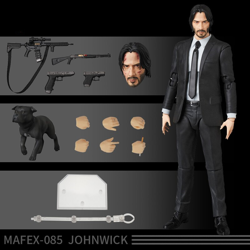John Wick Chapter 2 Mafex No.085 16CM Action Figure Pvc New John Wick Chapter 2 Mafex No.085 16CM Action Figure Pvc New