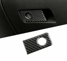 Carbon Fiber Car Storage Box Handle Cover Trim  Fit For Infiniti Q50 Q60 2014-19