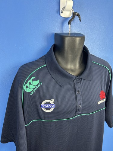 Canterbury NSW Waratahs Polo Shirt Navy/lime 2XL Super Rugby Union - Picture 6 of 9