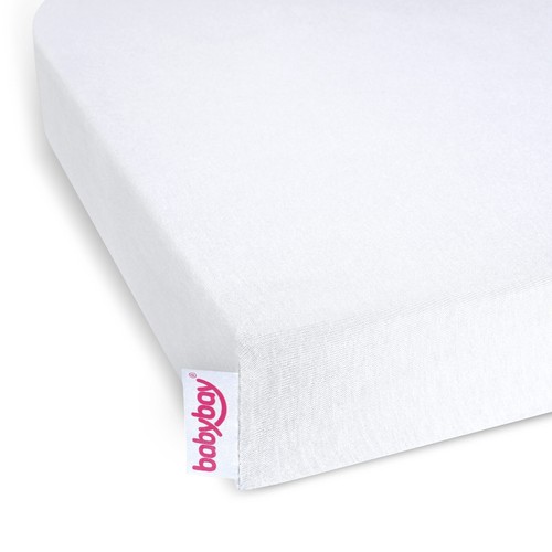 babybay Jersey Spannbetttuch weiß für Boxspring XXL organic cotton - Bild 2 von 7