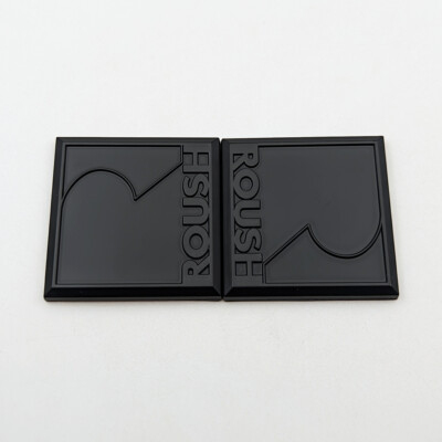 2x Chrome Metal Racing Logo Car Emblem Sport Bagde Turbo Sticker - Foto 3