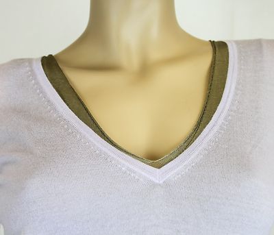 GUCCI★グッチ★素敵！Short Sleeve Two-Piece Cashmere Top $985 NEW Authentic Gucci Short Sleeve Two-Piece Cashmere