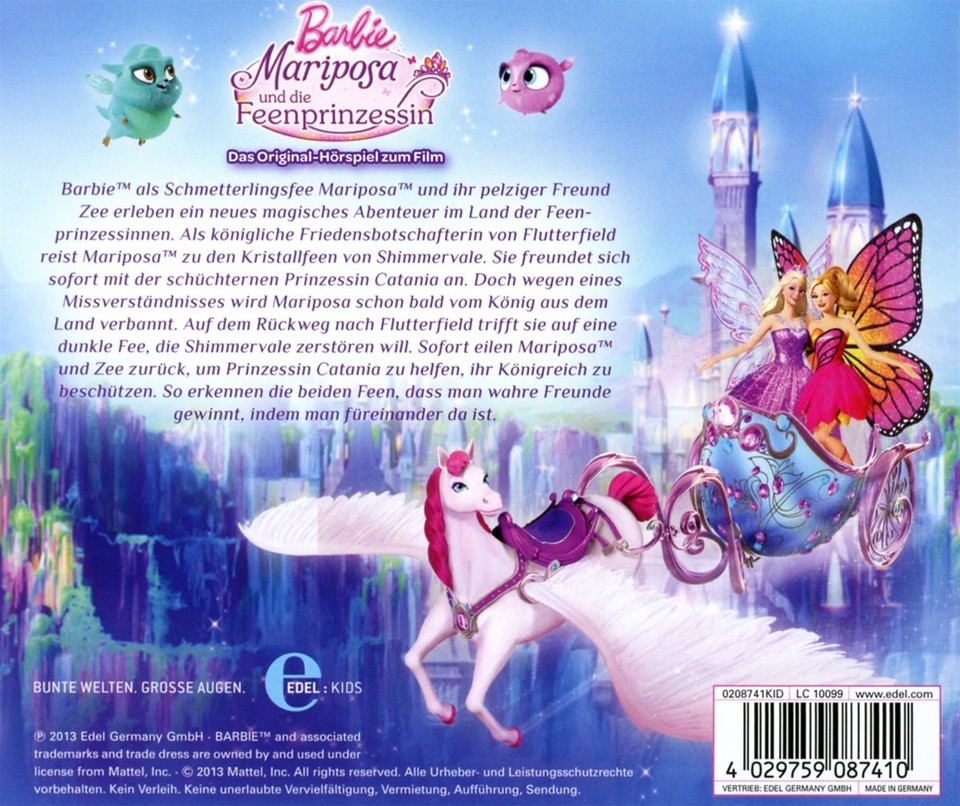 Mariposa Und Die Feenprinzessin – Original-Hörspiel Zum Film, Barbie Abenteuer