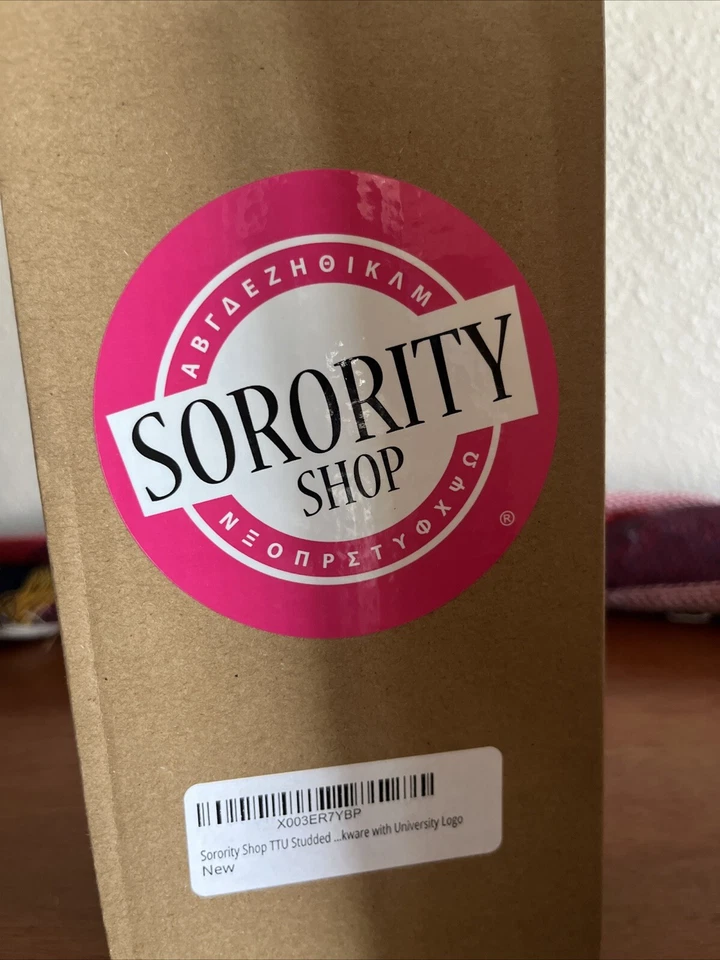 Стакан с заклепками TTU с крышкой и соломой - 24 унции герметичная чашка логотип Texas Tech  - Изображение 3 из 4