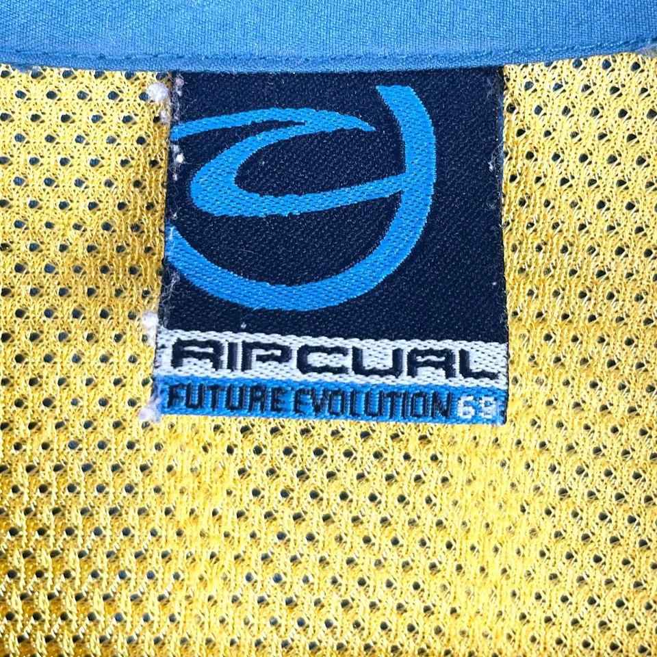 Rip Curl Shirt Mens XL Blue Future Evolution 69 Short Sleeve Button Up Surf Wear - Image 4 of 4