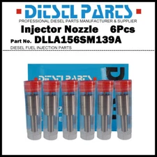 6x Diesel Fuel Injector Nozzle DLLA156SM139A for Doosan MEGA 200-V SOLAR 220LC-V