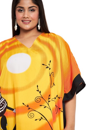 Women Kaftan Plus Size Hippie Boho Dress Kimono Long Maxi Summer Beach Sundress - 第 6/122 張圖片
