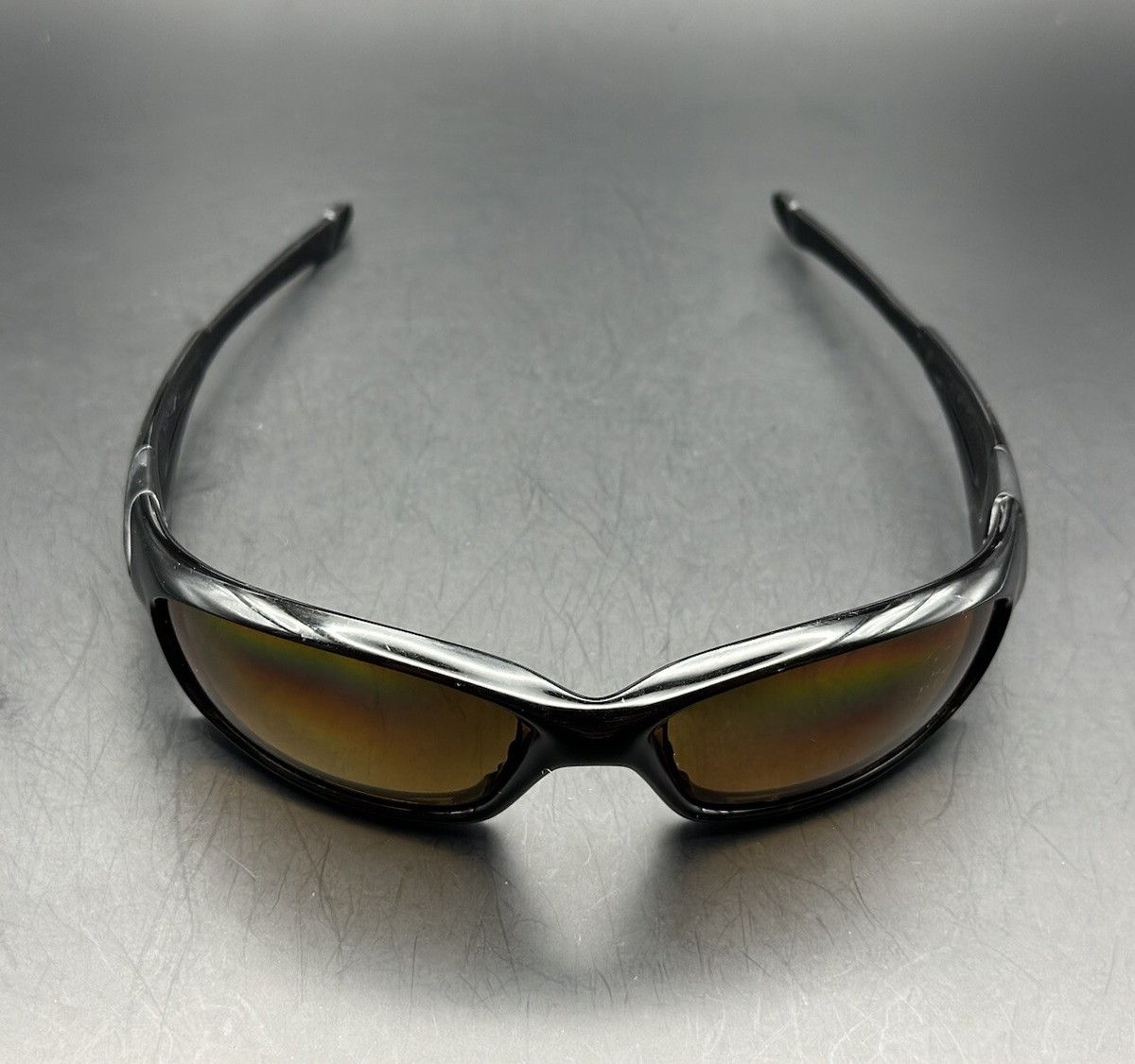 Oakley Straight Jacket II Polished Black w/Deep Blue