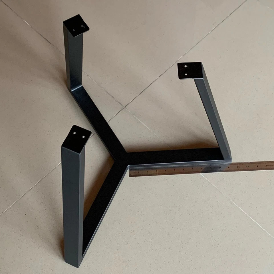 Base de mesa de centro única para mesa redonda marco completo de metal con recubrimiento en polvo Foto 2 de 4