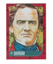 P.T. BARNUM 2021 The Bar Super Break Pieces Of The Past RED CRACKED ICE #1/1 PT