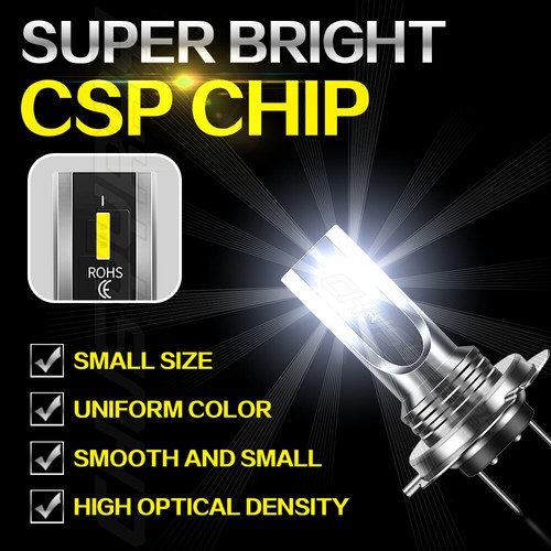 2x White H7 90W Canbus LED Motorcycle Headlight Bulb For Yamaha YZF R1 R3 R6 R6S - Picture 6 of 9