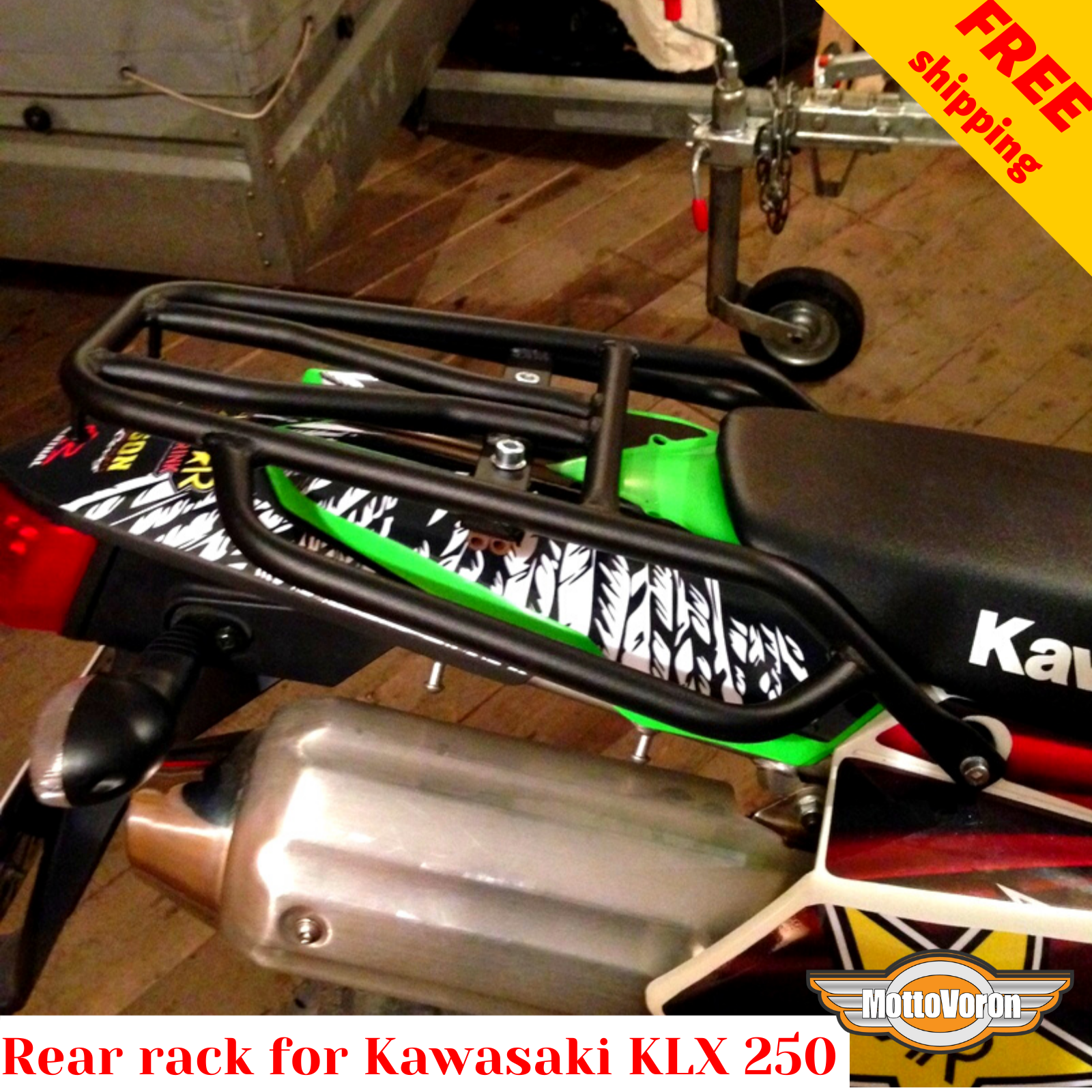 For Kawasaki KLX250 rear rack KLX250S rear luggage rack KLX 250 SF D-Tracker  X | eBay