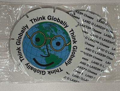 Land O Lakes Pogs Set Of 2 Think Globally & Pool Shark NIP
