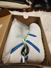 NEW Mens Etonic G-SOK 2.0 Golf Shoes White / Lime / Blue 8 Medium