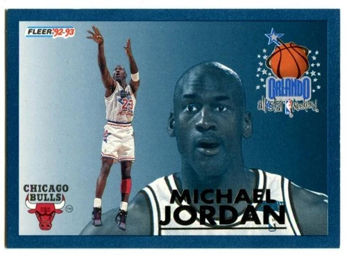 1992-93 Fleer Michael Jordan All-Star Weekend #6 Chicago Bulls NM Fast Ship
