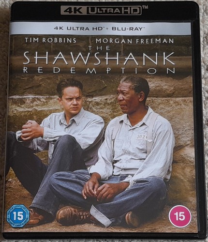 THE SHAWSHANK REDEMPTION 4K ULTRA HD + BLU-RAY TIM ROBBINS MORGAN FREEMAN