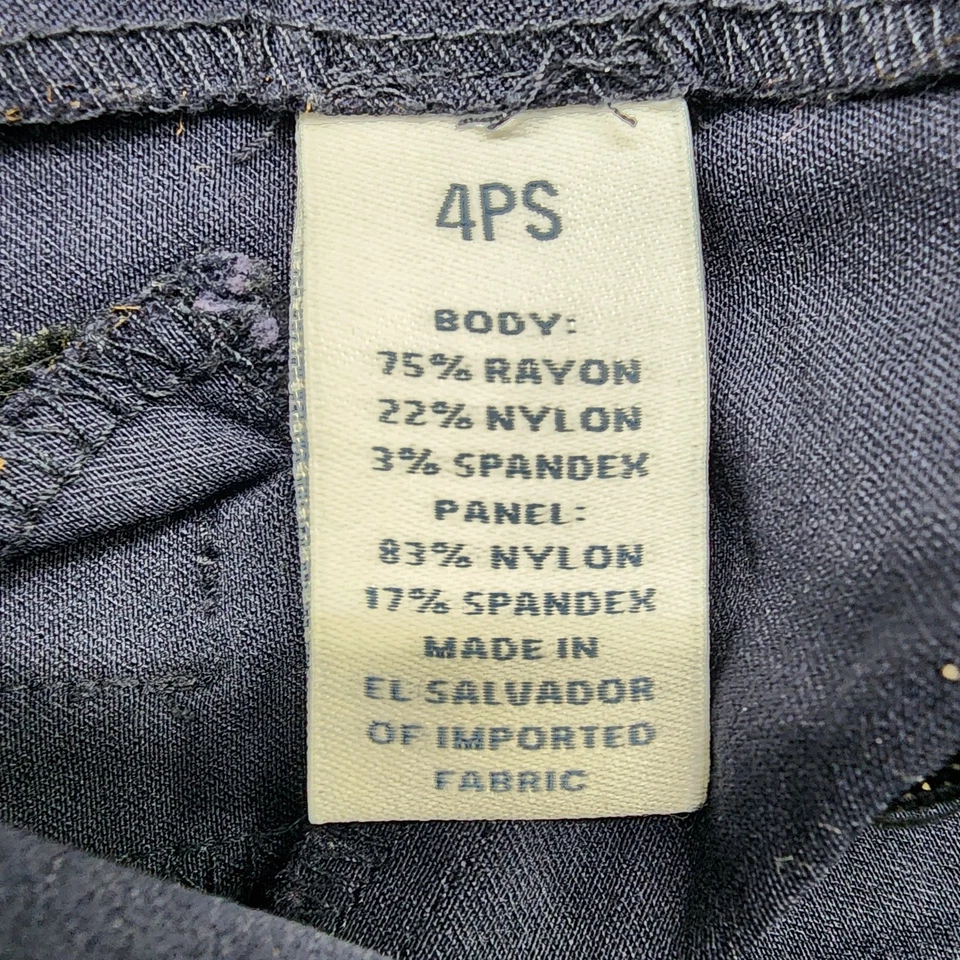 Charter Club Pants Womens 4PS Blue Pull On Cambridge Slim Leg Stretch Office  - Image 4 of 4