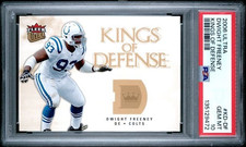 2006 ULTRA #KD-DF DWIGHT FREENEY PSA 10 GEM MINT KINGS OF DEFENSE POP 1 HOF