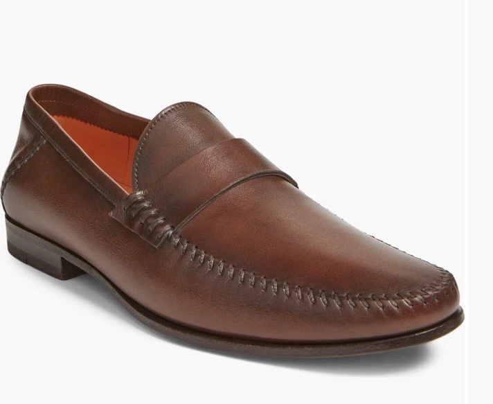 Santoni Loafer Brown Casual Shoes for Men for sale | eBay display picture 3