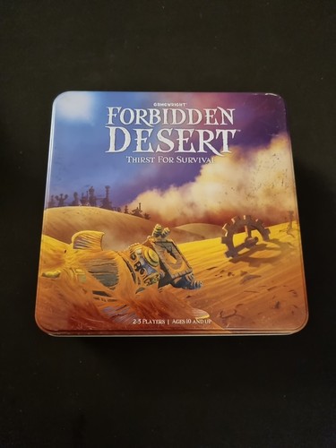 Forbidden Desert Board Game Game Wright w Rare Storm Tracker Promo Card VGC 100% - Picture 1 of 4