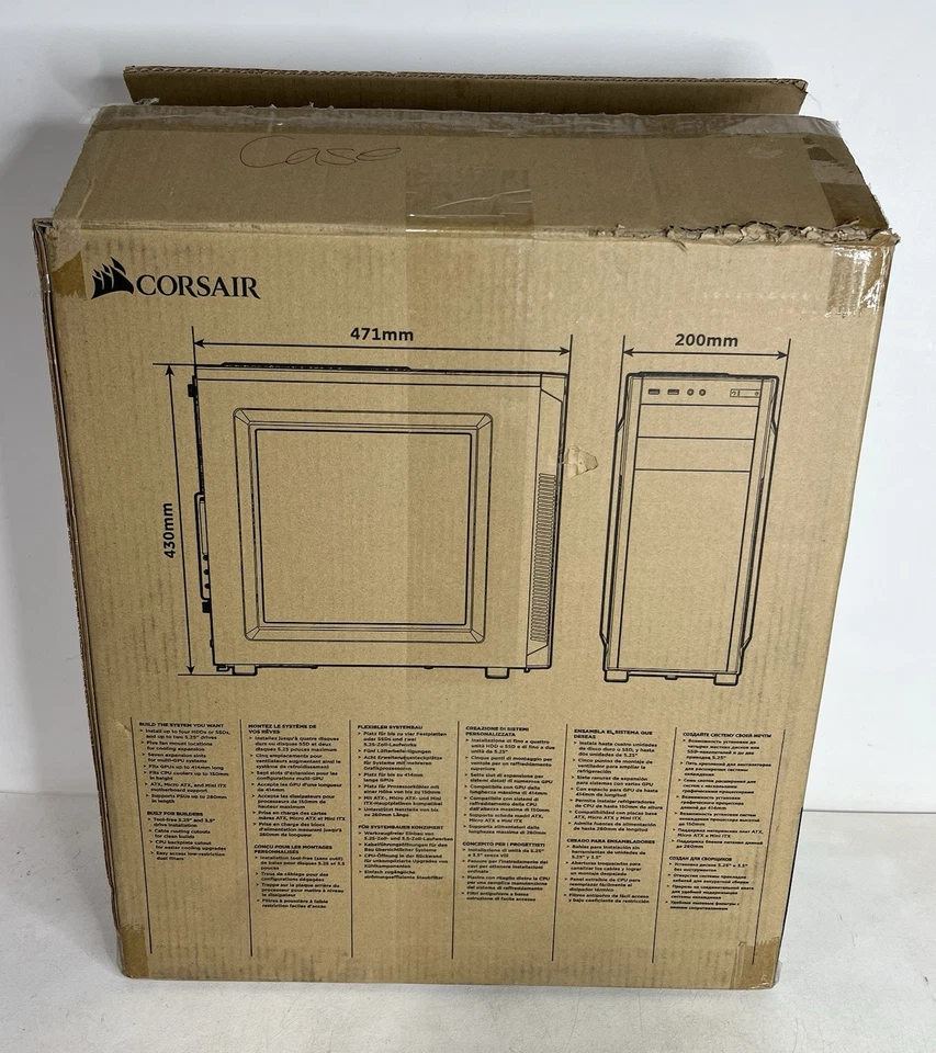 Corsair Carbide Series 100R Mid-Tower Computer Case Open Box - Image 2 of 4