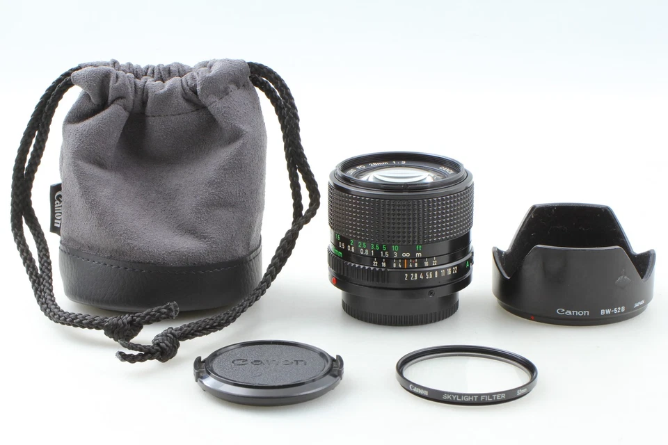 [Excelente COMO NUEVO con CAPUCHA] Canon Nuevo Lente Gran Angular FD 28mm f2 MF para A-1 F-1 de JAPÓN Foto 2 de 4