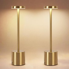 2 Pack LED Rechargeable Cordless Table Lamps,Portable Outdoor 5000 mAh Batter...