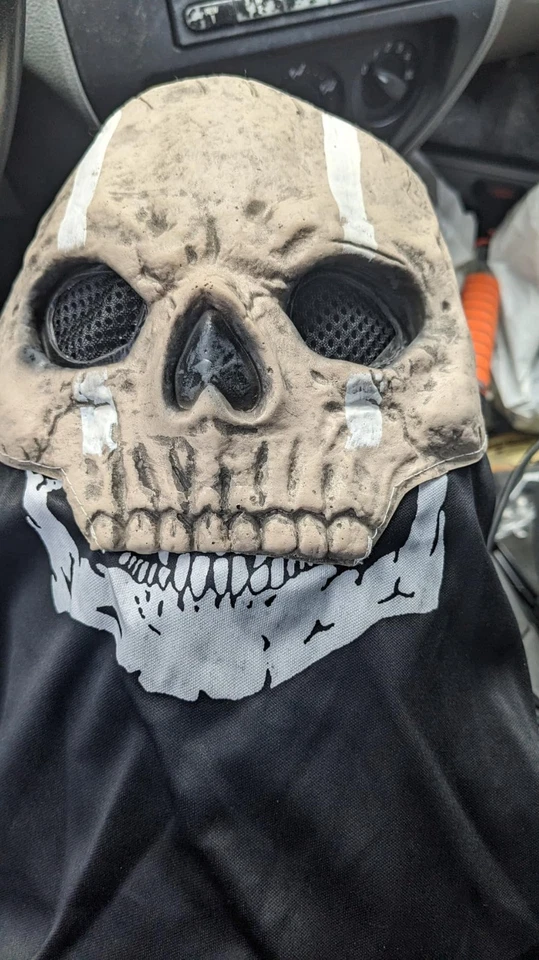 Call Of Duty Ghosts 骷髅头面具罩 COD Cosplay LARP 现实角色扮演 全新 — 第 2/4 张图片