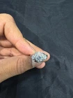 925 Silver Art Deco Moissanite Ring Vintage Style Size 8 SR0640